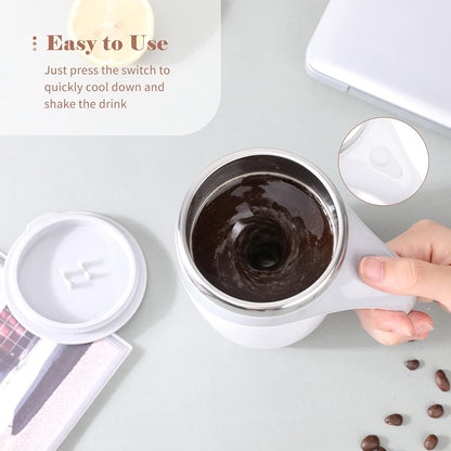 Smart Self-Stirring Mug 380ml | Automatic Magnetic | USB Rechargeable
